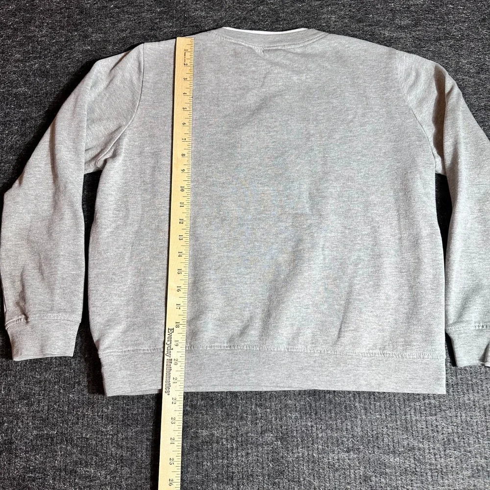 Vintage Comfort Corner Gray Cat Embroidered Sweatshirt Crew-neck Women Large L
